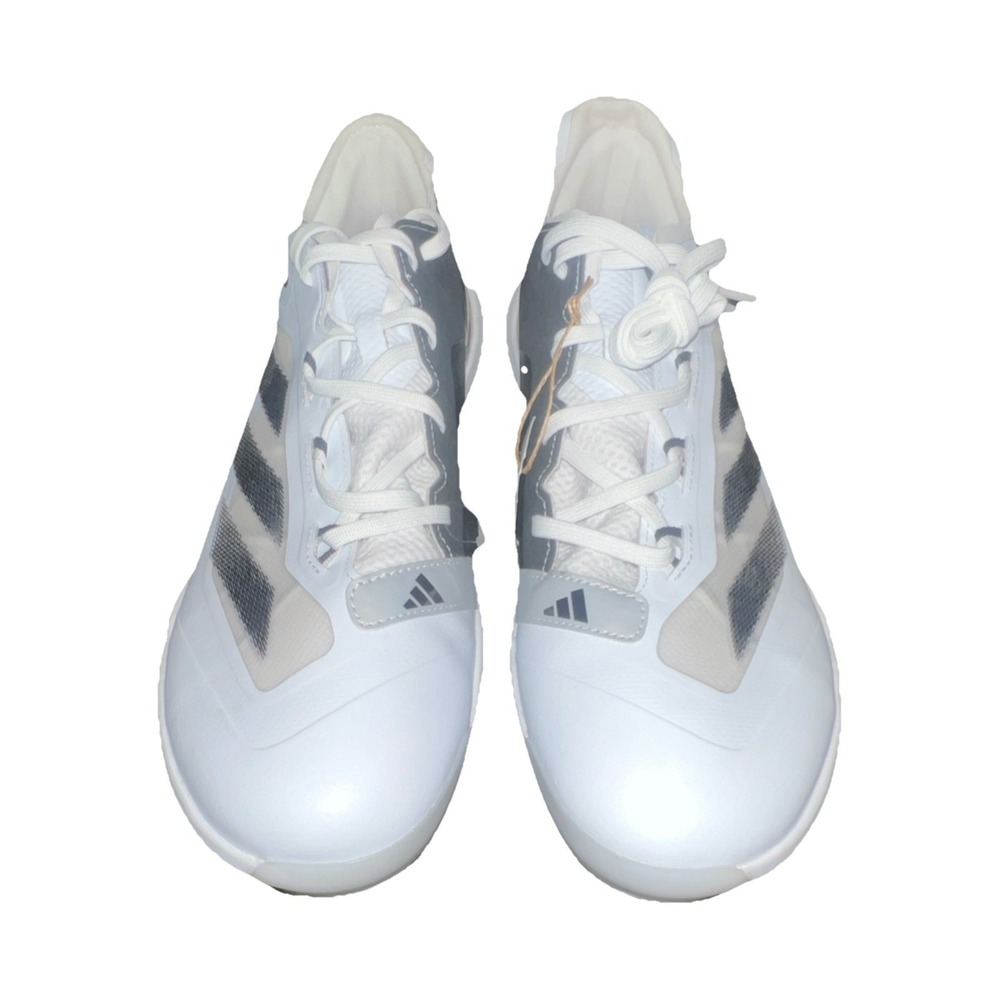 7N19/ adidas Adizero Impact White Gray Baseball Cleats US Size 14 Medium Width